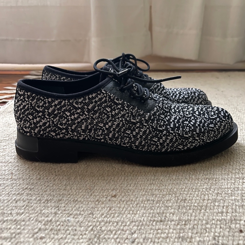 Camper Black and White Loafers